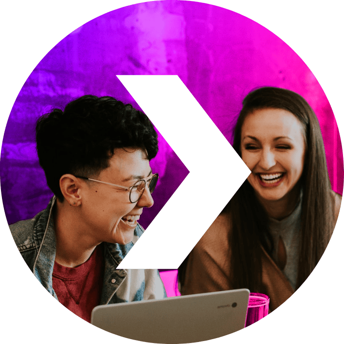 Onward Search creative staffing and talent solutions employees smiling and discussing join our team