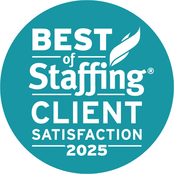 Onward Search Best of Staffing Award Badge for Clients 2025